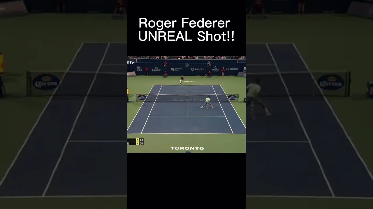 Roger Federer UNREAL Shot!! 🤯 #tennis #shorts