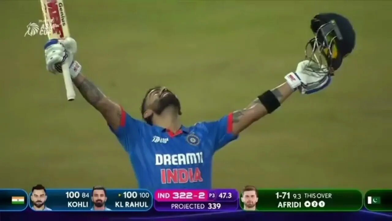 Virat kholi 100 Virat Kohli Century Virat Kohli 100 Today Match Pakistan vs India Asia Cup 2023