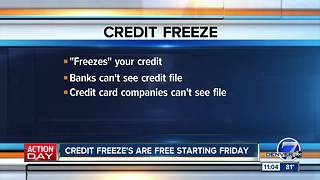 Credit freeze's are free starting Friday