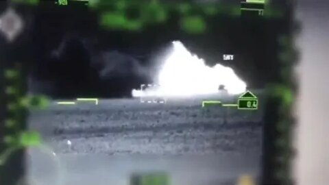 Ukraine war: Russian helicopter takes out moving Ukrainian military vehicle