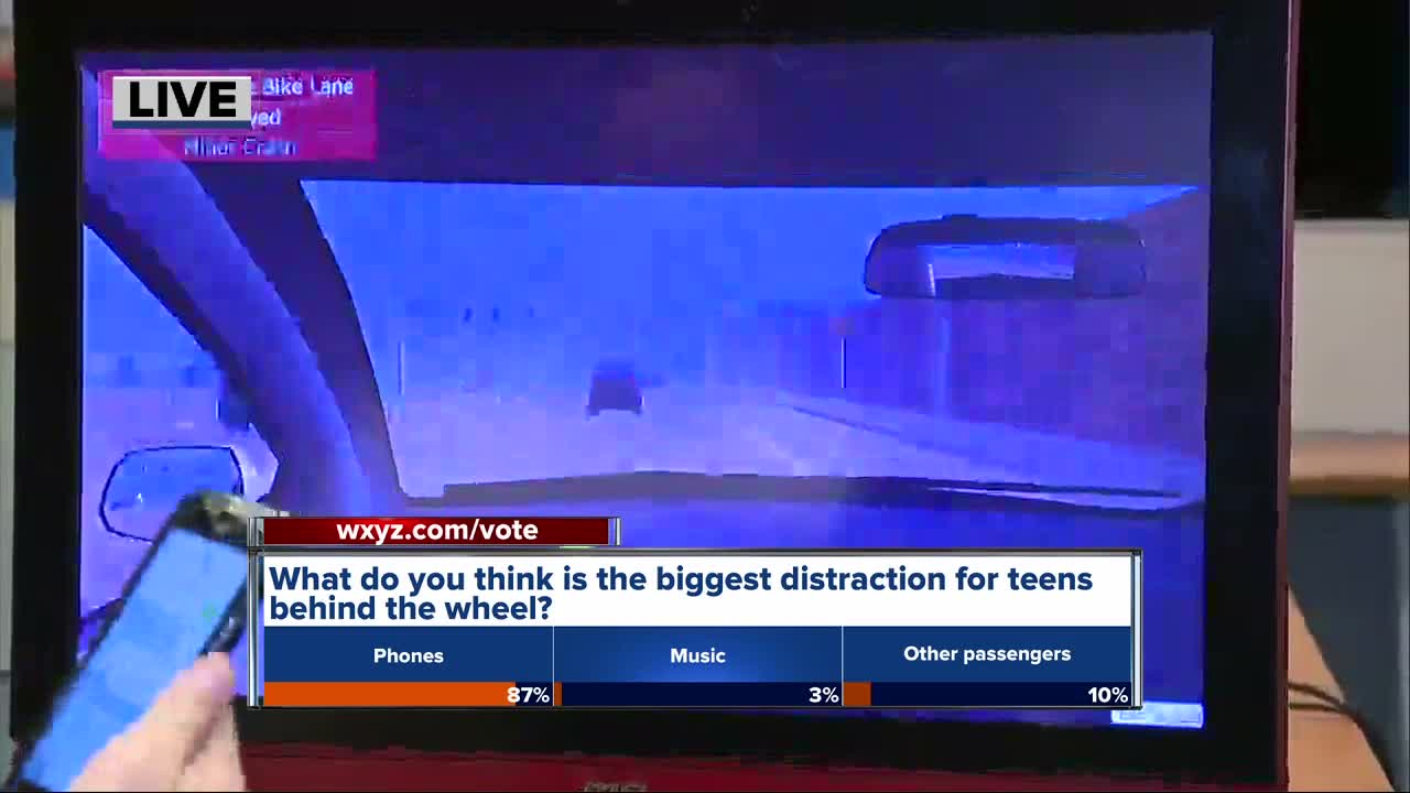 What's the biggest distraction for teens behind the wheel?