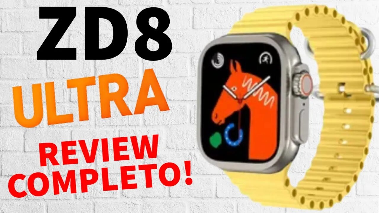 Review IWO ZD8 ULTRA 49mm NFC Série 8, TODAS Funções, Tela GIGANTE, Vale á PENA? É bom? BR
