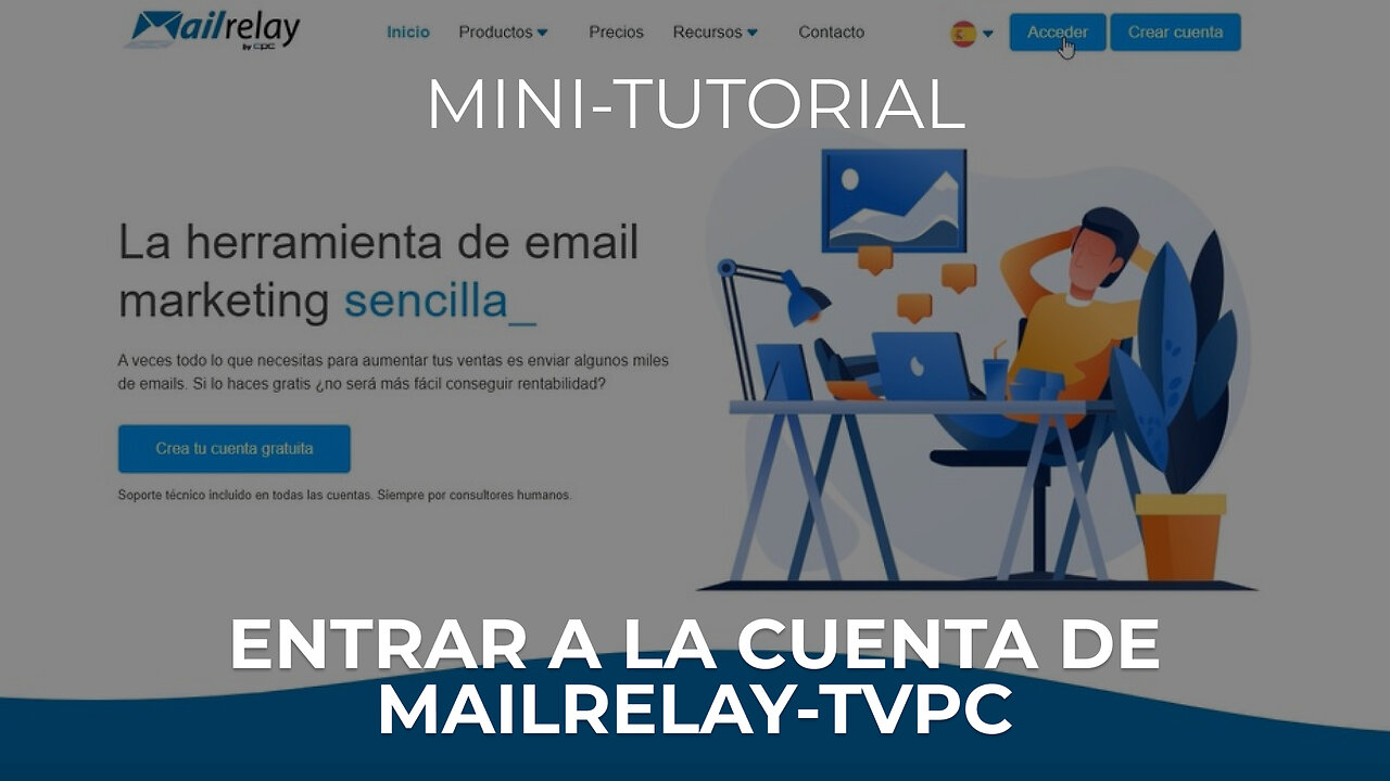 MINI-TUTORIAL, ENTRAR A LA CUENTA DE MAILRELAY-TVPC - PARTE 1