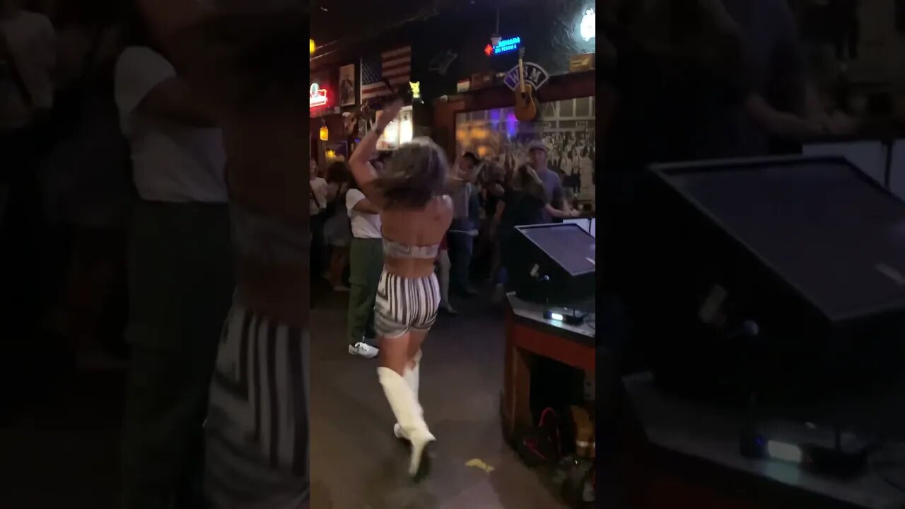 KRISTA DUDLEY DANCING OUT THE WINDOW AND ON BAR AND KAYLA ROSE AT SECOND FIDDLE BAR
