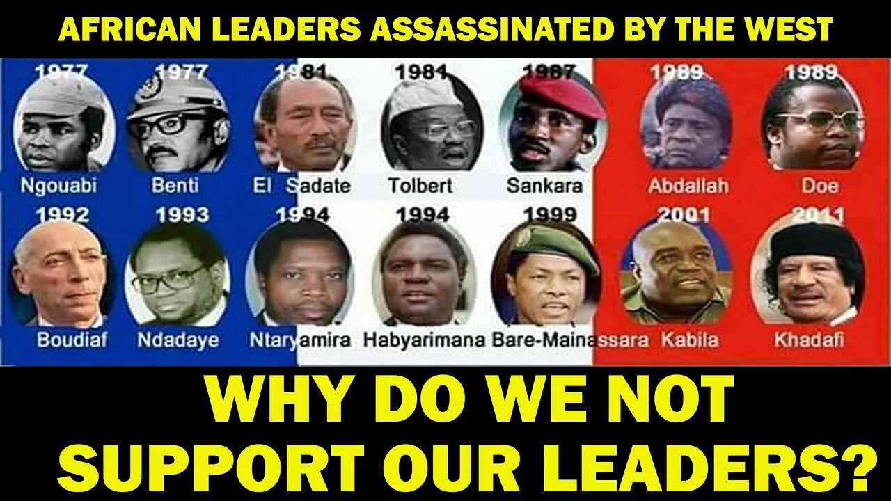 Why do we not support our leaders?