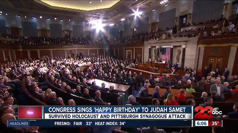 Congress sings 'Happy Birthday' to Holocaust, Pittsburgh synagogue attack survivor