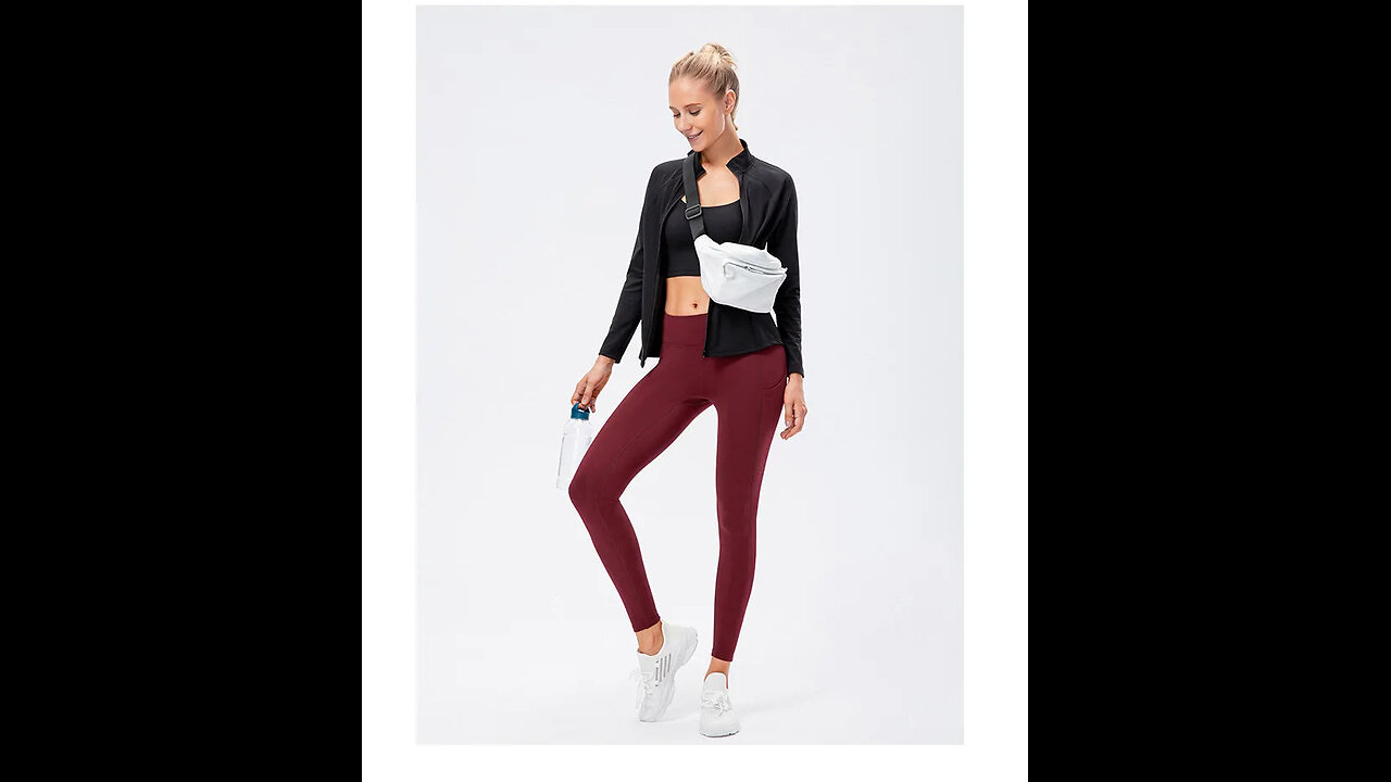 FLEECE-LINED FEMALE LEGGIGNS - YOGA GYM PANTS