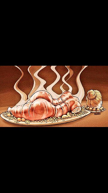 "How on earth do you grow human meat?" Hmm, what's going on here, normalising cannibalism