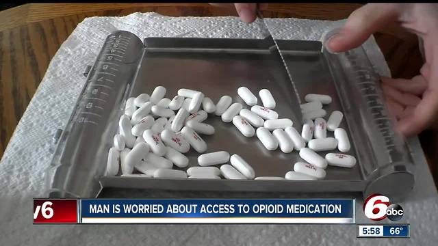 Man worried about access to opioid medication