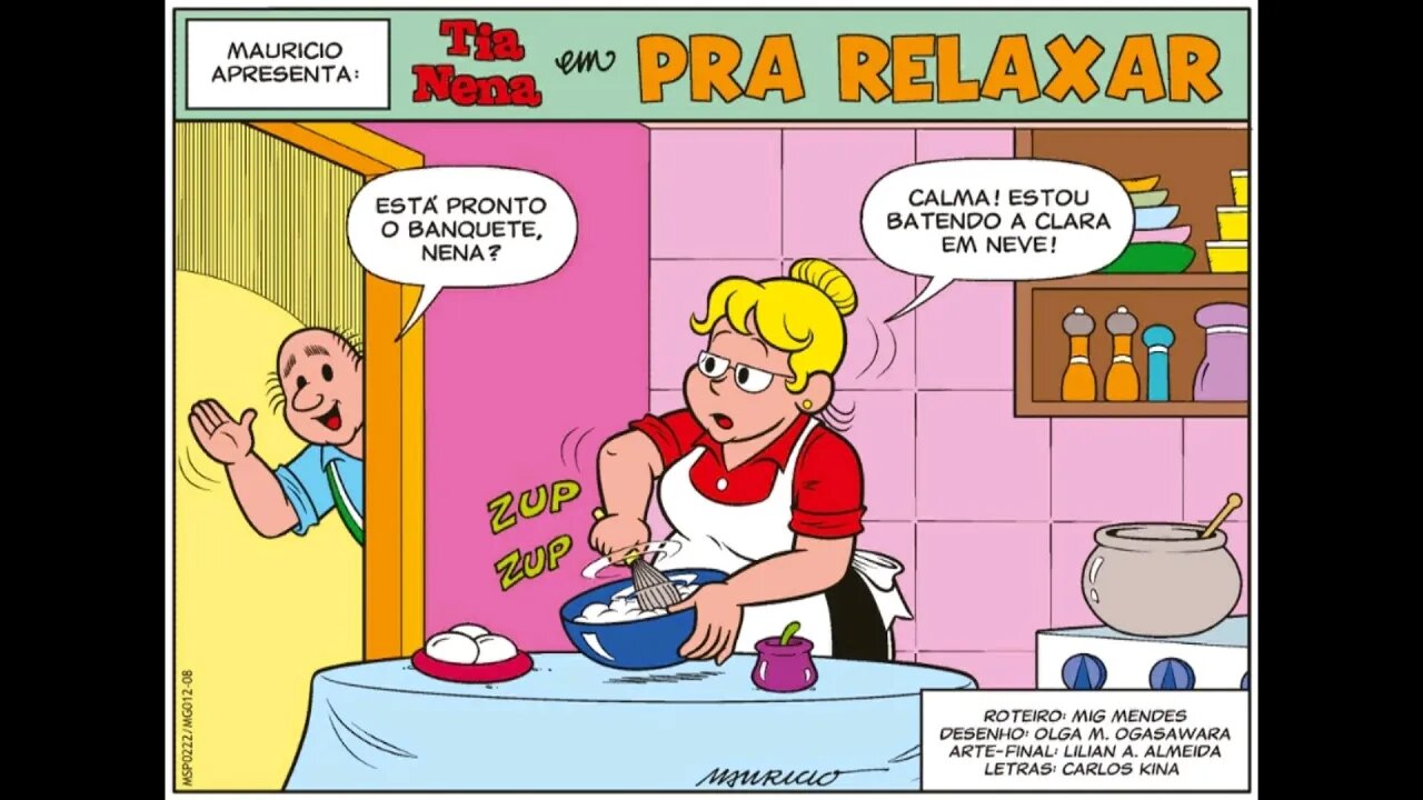 Tia Nena em-Pra relaxar | Gibis do Rapha 2