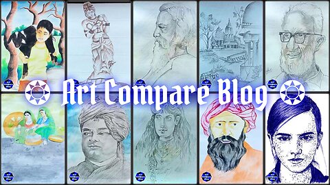 Artistic Expressions-A Fusion of Portraits & Heritage(Biswajit Pal-5) #artcompareblog