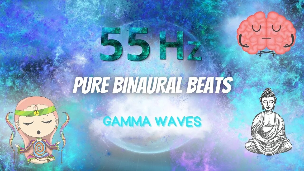 Pure Binaural Beats ⭐55 Hz Gamma Waves ⭐Advaita Vedanta ⭐Spiritual Awakening⭐