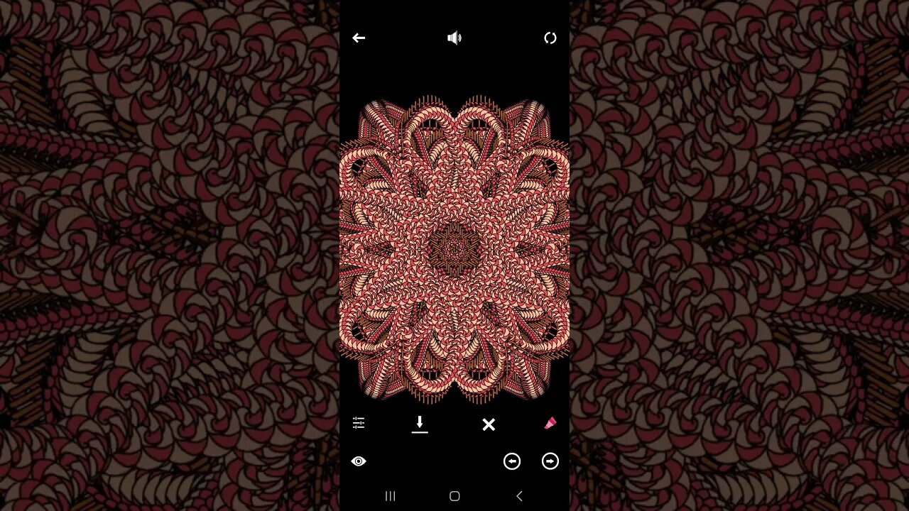 Tangle app on Android: perfect symmetry #30