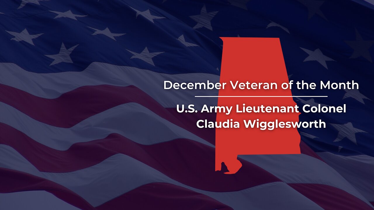 Senator Tuberville Recognizes Lieutenant Claudia Wigglesworth as the December "Veteran of the Month"