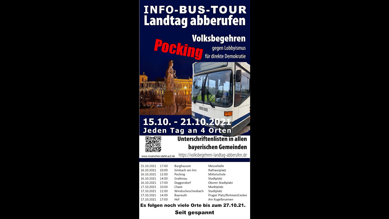 Info Tour Landtag Abberufen Veranstaltung Pocking