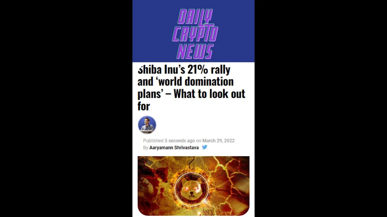 Shiba Inu coin news today 21% rally and ‘world domination plans’