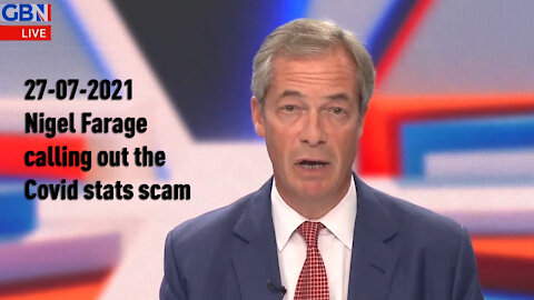 Nigel Farage Calls Out The Covid Stats Scam