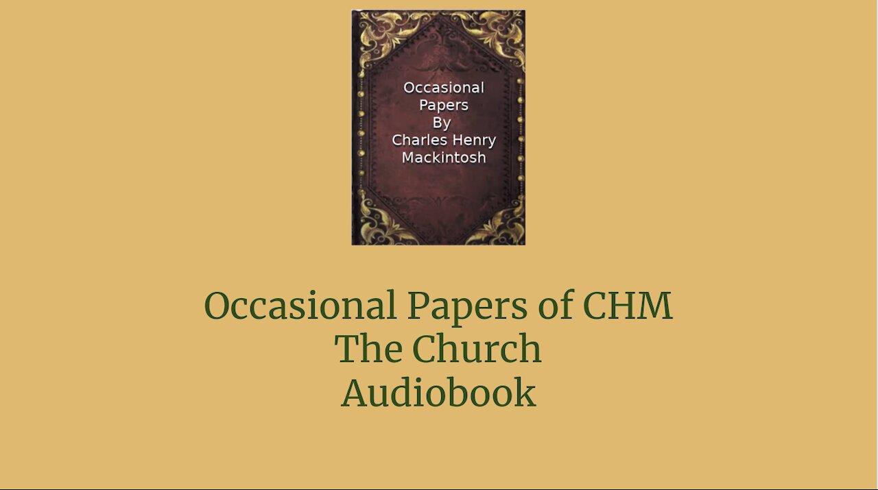 Occasional Papers of CHM The Church Audio Book