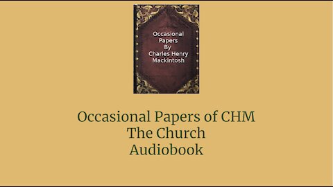 Occasional Papers of CHM The Church Audio Book