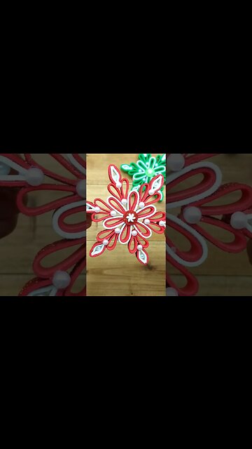 DIY Foamy Snowflake for Christmas Decorations❄️ Best Handmade Christmas Tree Ornaments🌲 #christmas