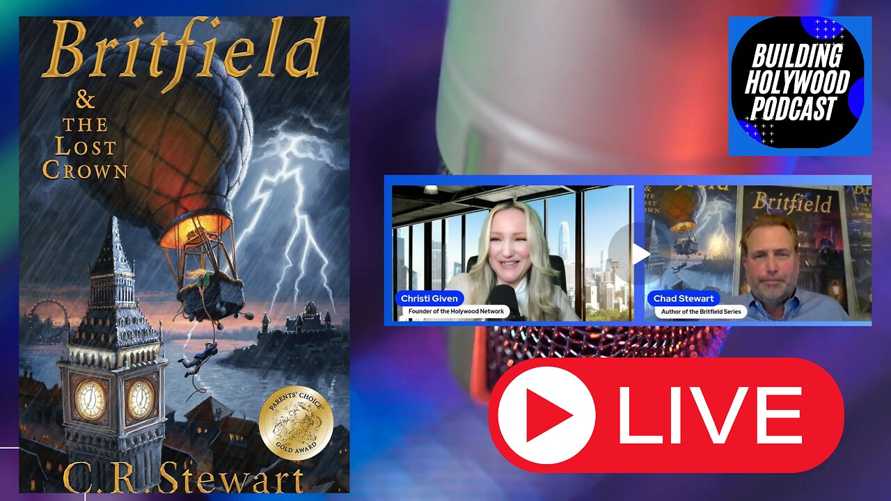 Podcast: Guest C.R. Stewart Award Winning Author of “Britfield” the Trilogy & Future Movie