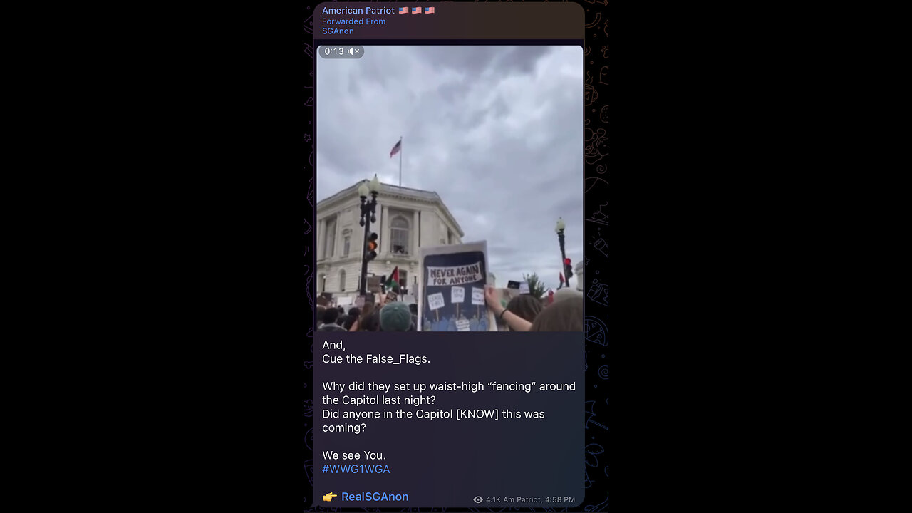 Cue the False_Flags. Why did they set up waist-high “fencing” around the Capitol last night?