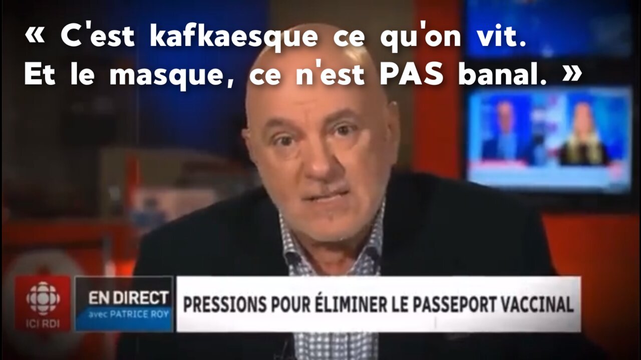 Christian Dufour: "NON au pass... et le masque, ce n'est PAS banal!"