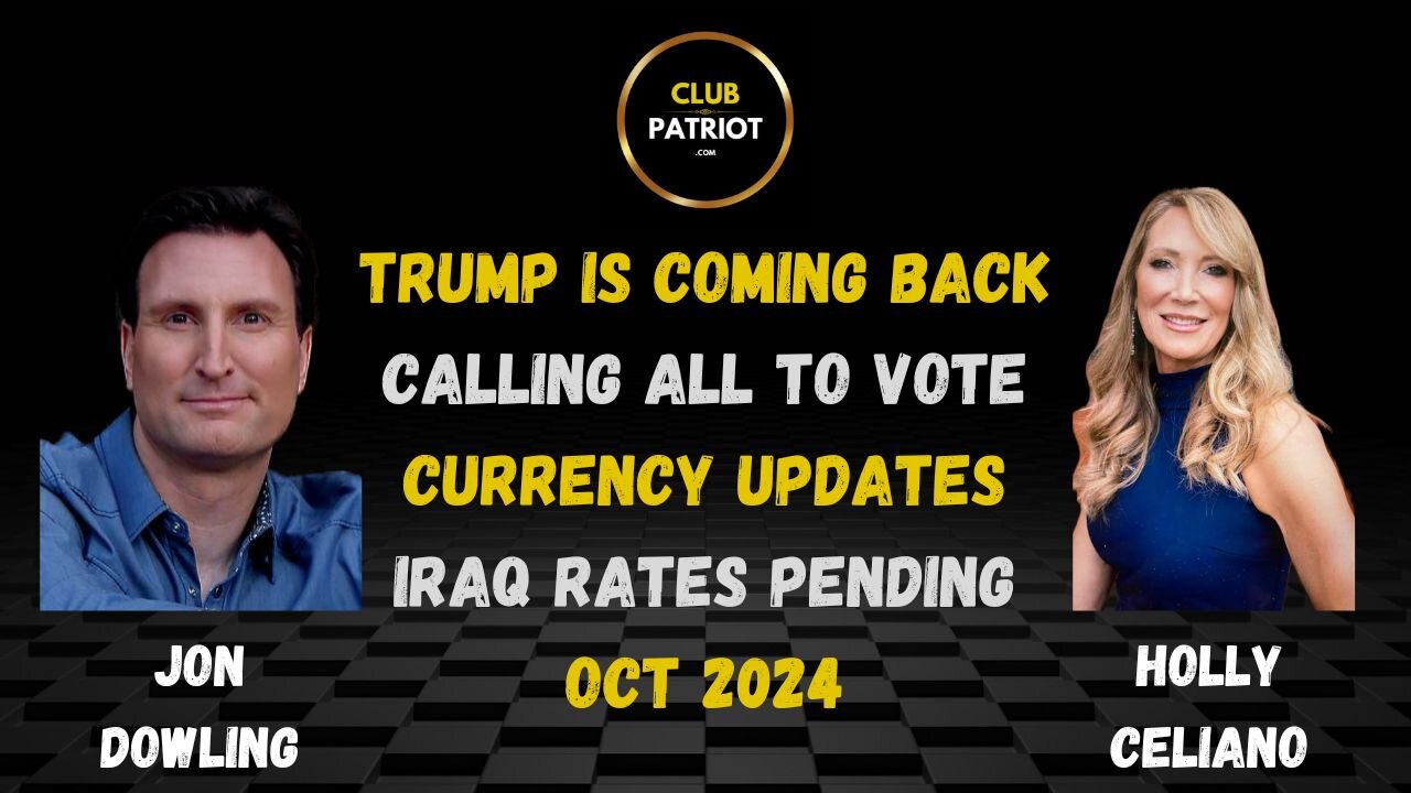 Jon Dowling & Holly Celiano Calling All USA Patriots To Vote & Iraq Updates