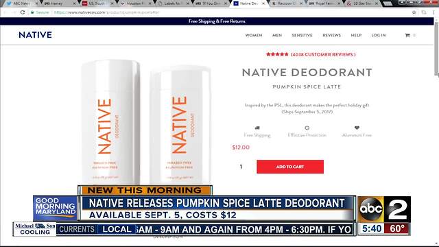 Native releases pumpkin spice latte deodorant