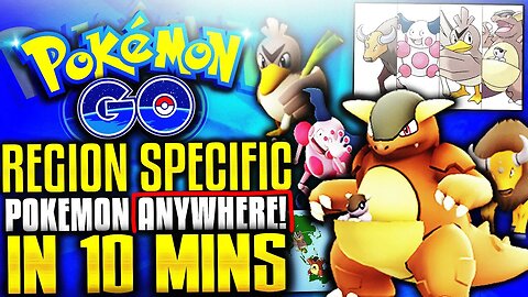 HOW TO GET REGION SPECIFIC POKEMON (EASY) WITHOUT MOVING! Get RAREST Pokemon Anywhere! (Pokemon GO)!