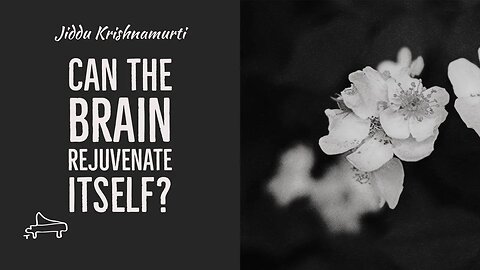 J Krishnamurti | Can the brain rejuvenate itself? | immersive pointer | piano A-Loven