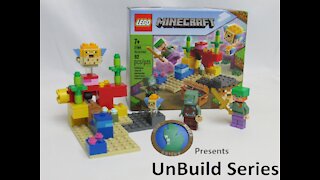 West Mitten Bricks UnBuild Series Lego Minecraft The Coral Reef 21164