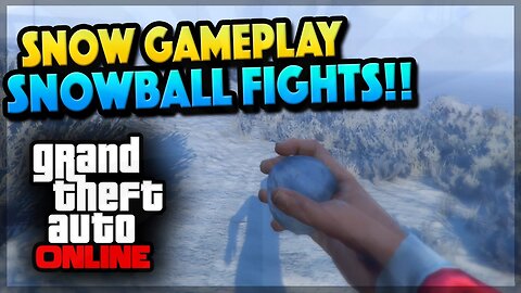 GTA 5 Online Snow First Person Gameplay - SNOWING IN GTA ONLINE! (GTA 5 Gameplay)