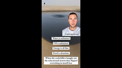 Water! Oil! Food! Energy! All Abundant But Controlled?