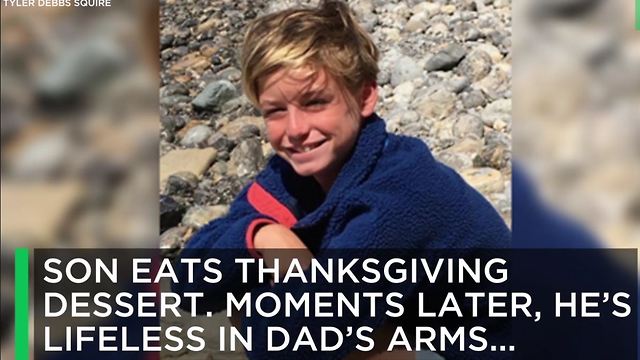 Son Eats Thanksgiving Dessert. Moments Later, He's Lifeless In Dad's Arms