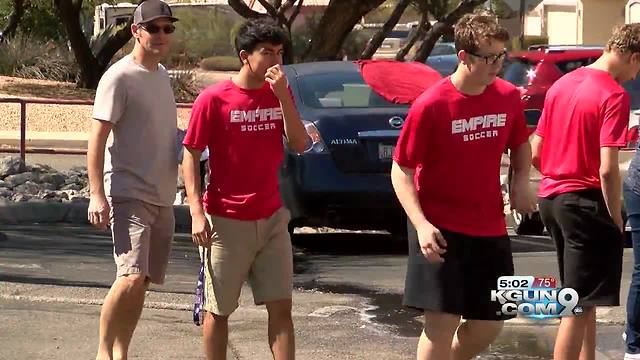 Soccer team raises money for attempted murder victim