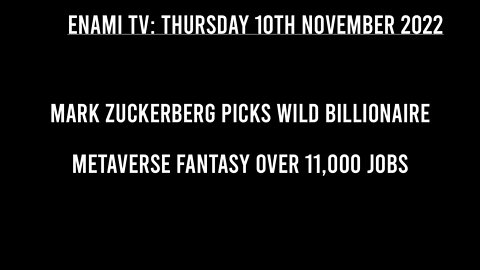 Mark Zuckerberg Lays Off 11K Workers to chase his Metaverse Horizon World Dream.