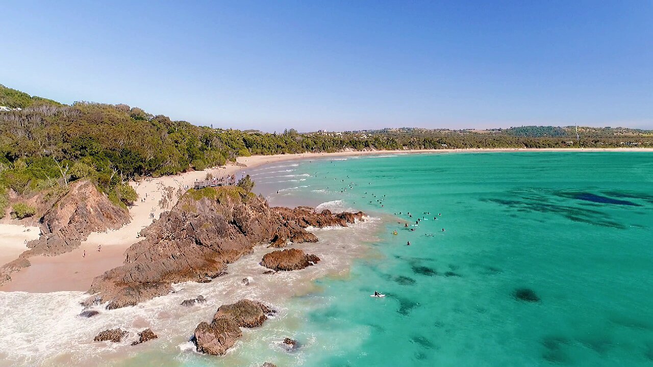 Aerial record, beautiful island