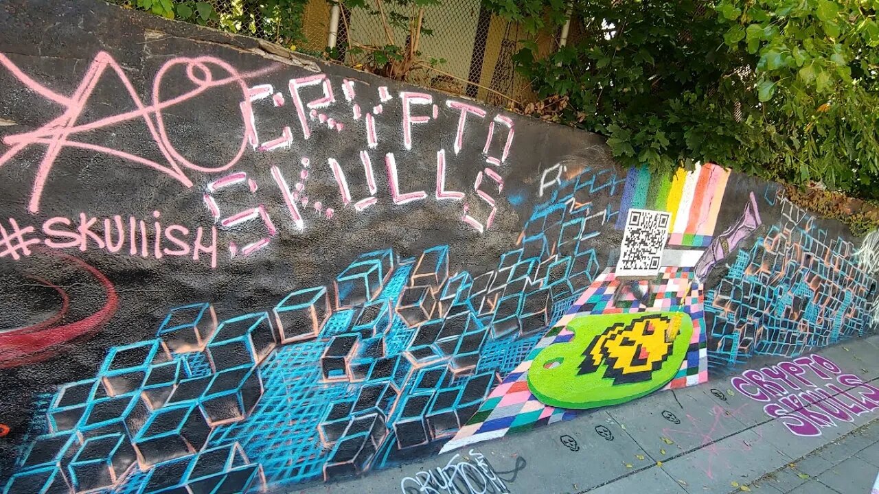 Crypto Skulls AR Mural update