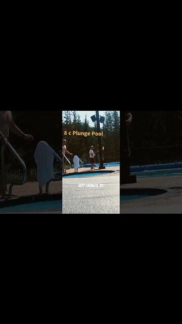 8c plung pool at Crazy Creek Hotsprings, BC #coldplunge #shorts