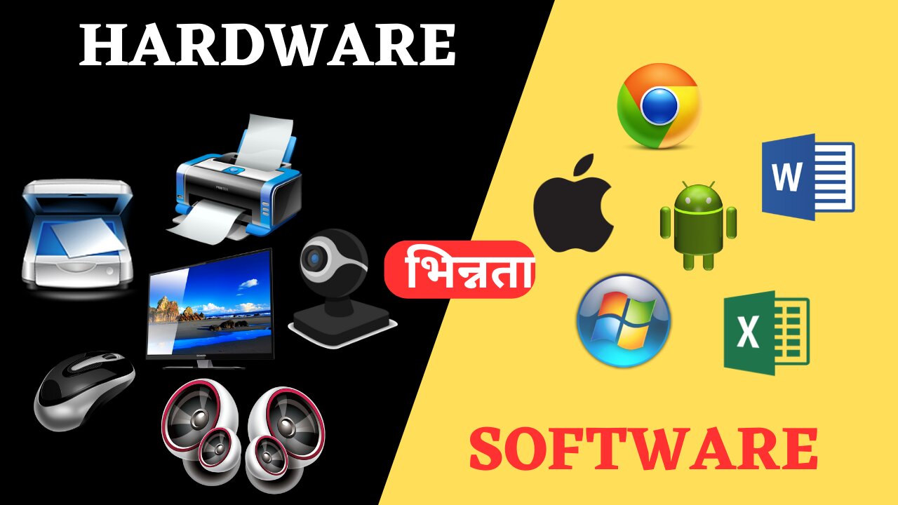 Difference Between Computer Hardware and Software | कम्प्युटर हार्डवेयर र सफ्टवेयर | (Chapter-6)