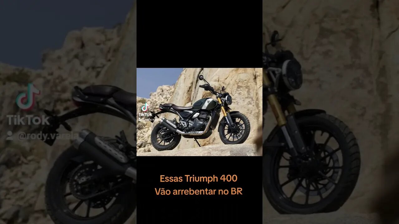 Scrambler e Speed Triumph 400 cc - Em janeiro vão arrebentar no Brazil