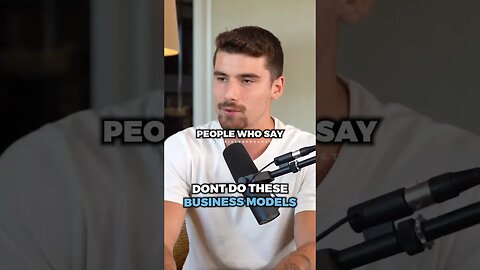 DON’T do these business models ..