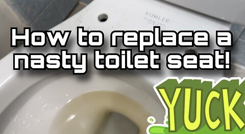 How to install a toilet seat.