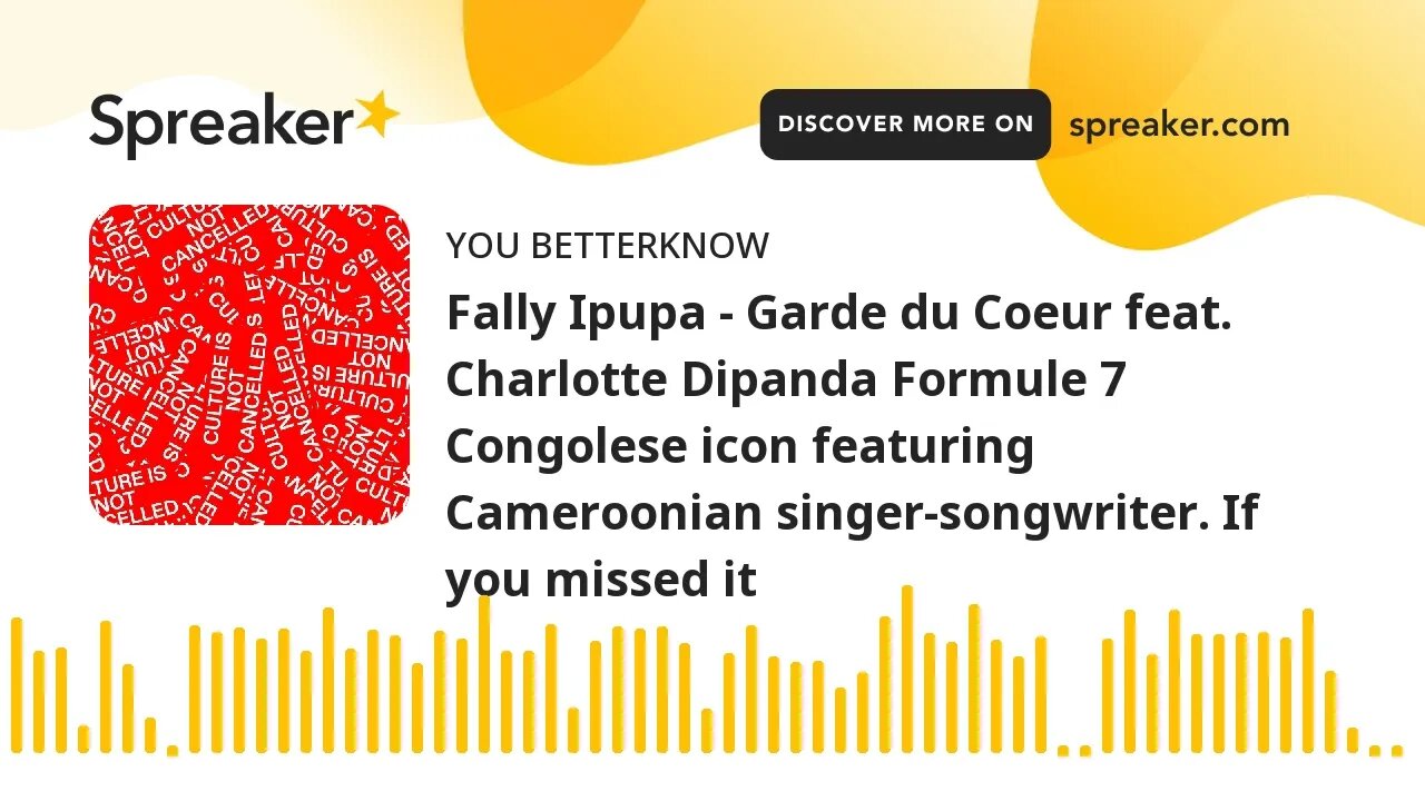 Fally Ipupa - Garde du Coeur feat. Charlotte Dipanda Formule 7 Congolese icon featuring Cameroonian