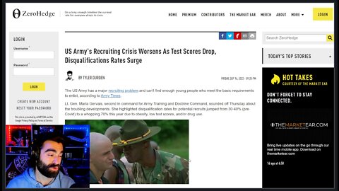 US ARMY To See A MASSIVE Reduction In Force Due To Inability To Recruit