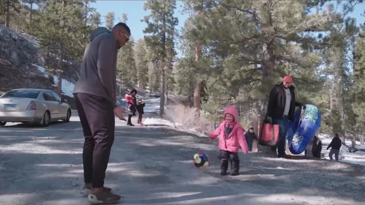 Francis Ngannou accident while playing football with small child