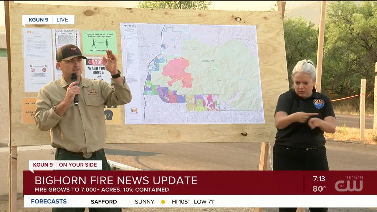 LIVE UPDATES: Bighorn Fire grows to 7,092 acres