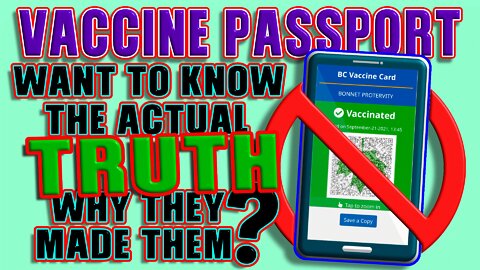 Vaccine Passports, NOT what you think!