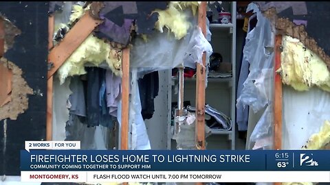 Firefighter Loses Home to Lightning Strike